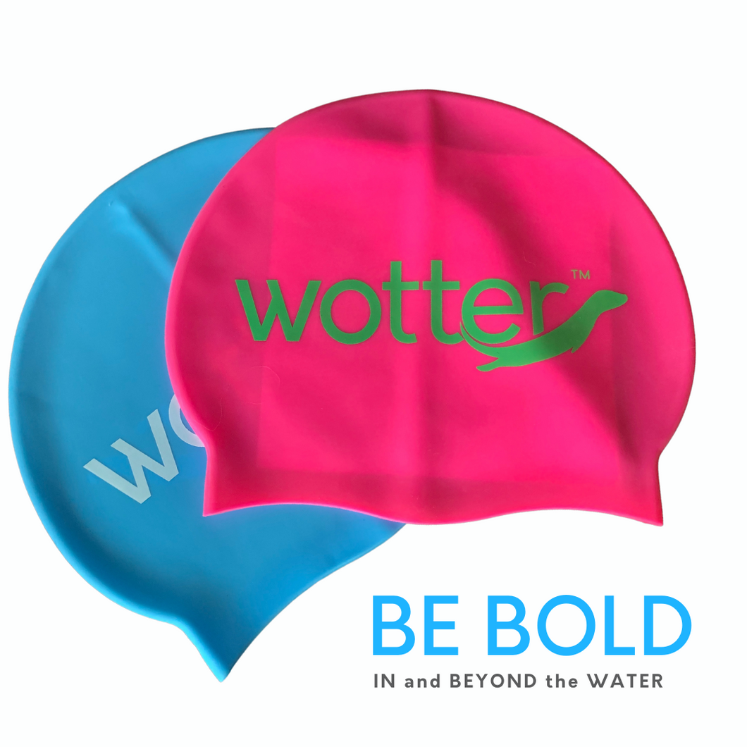 Wotter Silicone Swim Caps Pack